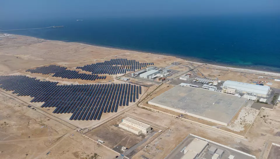 Sur desalination plant and solar farm 