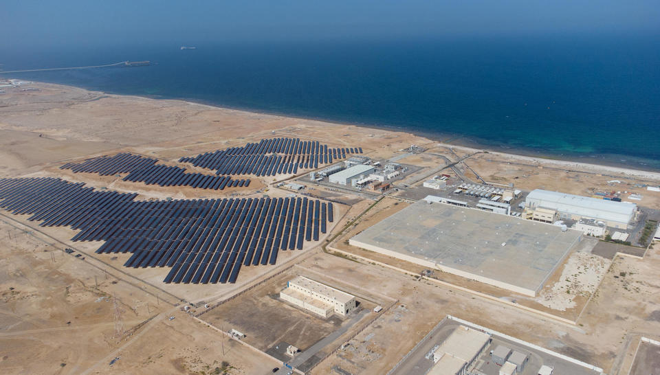 Sur desalination plant and solar farm 
