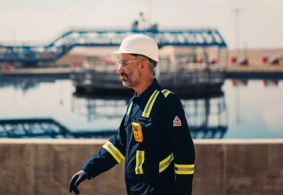 Veolia Employee on a water management site